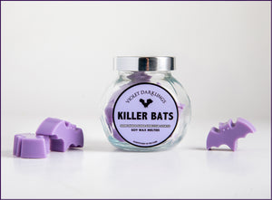 Bats, Grape Hubba Bubba scented, Wax Melts, Violet Darkling 