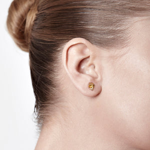 Rose Gold Tarsier Skull Earrings